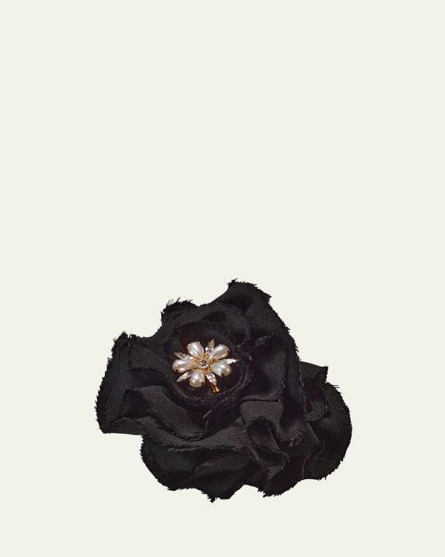Annie Embellished Rosette Claw Clip